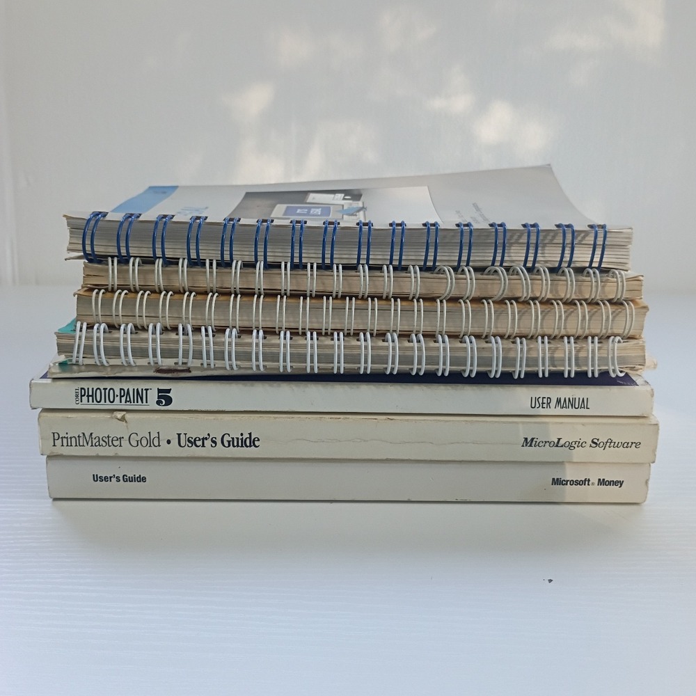 Lot Of 8 Vtg Computer Printer Software Books Clipart Microsoft Printmaster PFS - Picture 11 of 15